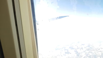 Preview 1 of The Ladies Ka Chodne Wala Bf - PUBLIC AIRPLANE Handjob and Blowjob