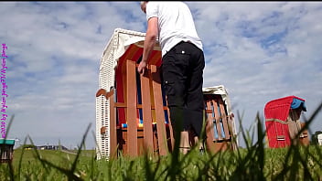 Preview 2 of Masage Sex Voyeurhit Jepang - Mein Strandkorb im Urlaub 2019 ** Wangerland **