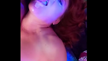 Preview 4 of Girls Penis Pee - Hotwife dances naked,  gets facial