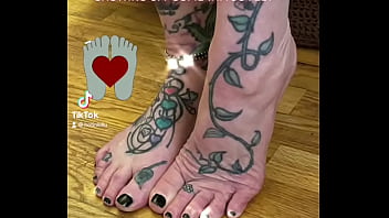 Preview 1 of Huby Sear Wife - Tattooed Feet