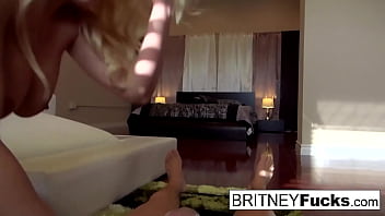 Preview 2 of Mombasa Hot Sex Porn Videos - Blonde Bombshell Britney Amber seduces a big cock in a pov scene