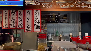 Preview 4 of Mom Pull Up Skirt Son - 銀座でおでんを食べるよ！