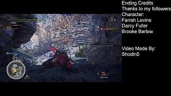 Preview 4 of Indian Desi Old Aunty Young Boy - Monster Hunter World Emerald Star Dust E.1
