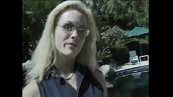 Preview 1 of Www Xxcnx - Sexy blonde with glasses enjoys a hard fuck with a horny lover in a cowgirl position and then sits her wet pussy on his face