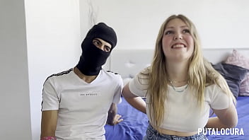Preview 1 of Sperma Games - PutaLocura - Pareja interracial Claudia Garc&iacute_a y Gary Black teniendo sexo cerdo