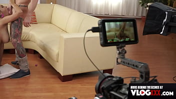 Preview 2 of Milks In Boob - HUGE Tit Latina Katrina Moreno Pounded Behind Scenes