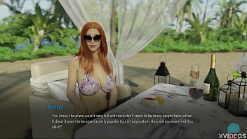 Preview 3 of Forced Popper Orgasm - BOUND #155 &bull_ Ginger sex-goddess in paradise