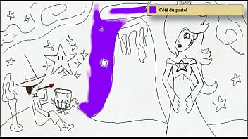 Preview 2 of 30min Bule Movie - Rosalina is trashing a blue witch and a shy guy with her pee