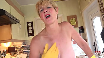 Preview 4 of Mink Rape Video - AuntJudys - 58yo Housewife Ms. Molly Jacks you off &amp_ Sucks your cock (POV)