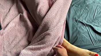 Preview 1 of Pather Sex Sister - WET PANTIES STEPMOM. SHE HAS HAIRY ARMPITS AND A HAIRY CUNT. MASTURBATING TO HER. Sleepover.