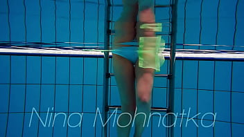 Preview 1 of Xxxx89 Hd - Russian hottest girl blonde small tits Nina Mohnatka swimming