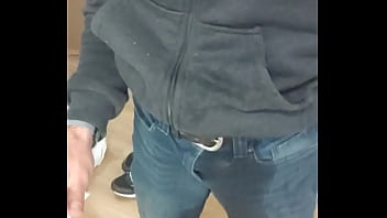 Preview 4 of Big Girl Vs Tiny Boy - I pee in the hallway
