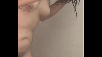 Preview 4 of Cat Coxx - Eating and playing my dildo in shower