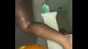 Preview 4 of Meyakalifba - KreamyEmpress does anal with pumpkin dildo