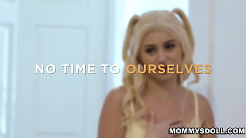 Preview 1 of Natalia Starcom - Busty stepmom Rachael Cavalli is embarrassed to get caught masturbating by her blonde stepdaughter Aria Banks.