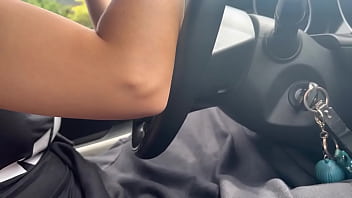 Preview 2 of Atk Jerk Bbc - Le doy dedo a la conductora del Uber en una v&iacute_a transitada