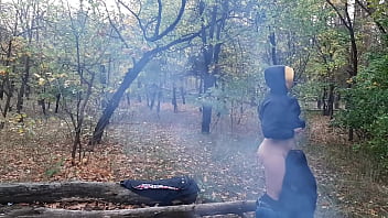 Preview 2 of Xxx Dsi Com - Mouthfuck and cum in my girlfriend&#039_s mouth in the dark woods - Girls fly orgasm