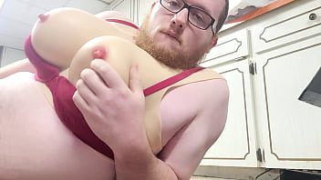 Preview 4 of Slime Girl And Boy - bitchboy crossdresses and eats cum