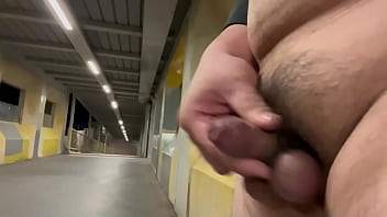 Preview 2 of Lickig Ass Hole - Jerking off on public footbridge