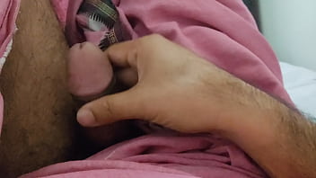 Preview 3 of Black Boy And White Gie - Boy playing with his big cock in his bed
