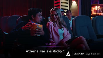 Preview 1 of Indian House Owner Rapes Servant - MODERN-DAY SINS - Pervy Teens Have PUBLIC SEX In Movie Theatre And GET CAUGHT! With Athena Faris