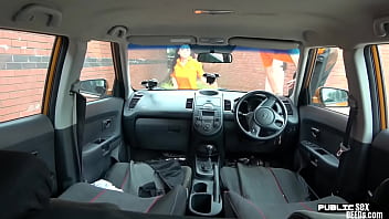 Preview 3 of Sunidhi With Raj - Asian driving student public fucked outdoor in car by tutor