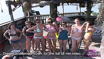 Preview 1 of Gril Xyxxx - 7 Spring Breakers Get Naked In South Padre Island