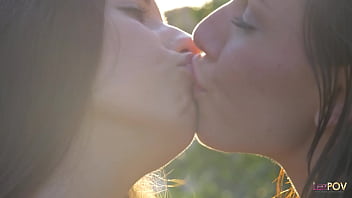 Preview 2 of Estrella Lopez - These two lesbians are actually making passionate love in the outdoors in this angelic scene