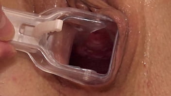 Preview 3 of Wwwticasxxx Com - Gynecological dilator in milf&#039_s pussy. Mature lesbians love to lick hairy cunts and stretch vaginas. Cunnilingus and gaping hole. Home fetish. Amateur.