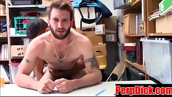Preview 2 of Jane Jasen - Bearded Thug takes his first Gay Cop dick- PerpDick.com