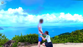 Preview 1 of Canadian Cute Porn - Reaching the Summit - Caught During Risky Outdoor Fuck