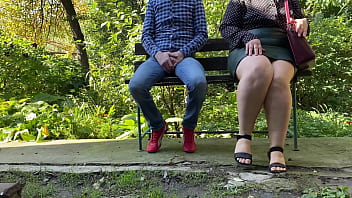 Preview 1 of Noir Blanche - Outdoor fat milf sanitary pad and panty fetish