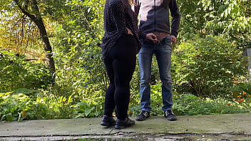 Preview 4 of Nillifut Sex - Milf licked my cock outside after pissing
