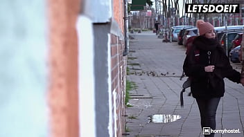 Preview 1 of Xxx Www Vobiy - FREE FULL VIDEO - Skinny Girl (Oxana Chic) Gets Horny And Seduces Big Cock Stranger - HORNY HOSTEL