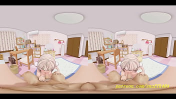 Preview 4 of Big Arabs Woman - vr180 mmd uimama Nude BlowJob 3d hololive