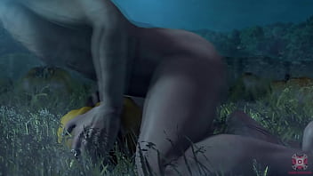 Preview 4 of Albanian Pornstar - FULL: Geralt fucks a pumpkin [Obbi-mation]