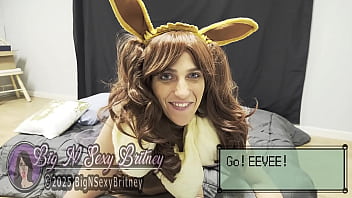 Preview 1 of Samantha And Augustin Lesbian - Southern Belle BJ Queen - Big N Sexy Britney Plays Eevee for Pokemon Day! - Sexy Cosplay Blowjob,  Deepthroat,  Facefuck,  and Facial! - 3-Minute Video - Highlights