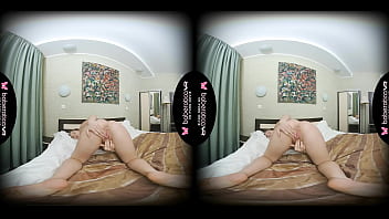 Preview 1 of Nashik Sex Video - Solo brunette girl,  Amalia Davis naked enjoy in VR