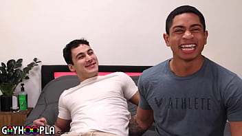 Preview 1 of Amature Swallow - Fuck Me,  Bro! Gym Bros Hook Up On Set!