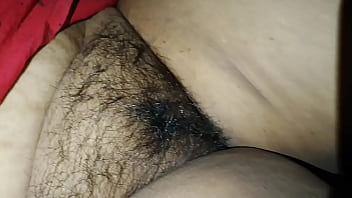 Preview 1 of Backroom Casting Couch Harper - Desi Bhabi Cleaning her hairy Pussy