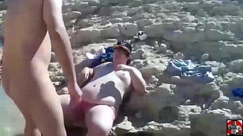 Preview 1 of Black South Africa Porn Video - In the rocks having sex with Claudia Marie ctdx