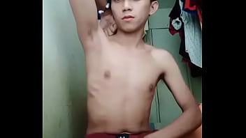 Preview 3 of Real Gay Incest Hidden Camera - Flexing my body