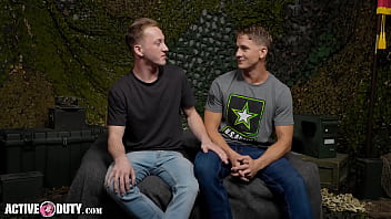 Preview 1 of Kala Nag Full Hd Video Sexy - Two Stud Soldiers Have Undeniable Chemistry - Brandon Anderson,  Noah Quinn - ActiveDuty