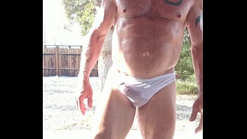 Preview 2 of Kareena Kapoor Xnxxx Sex - LA Dave hard in wet white speedo