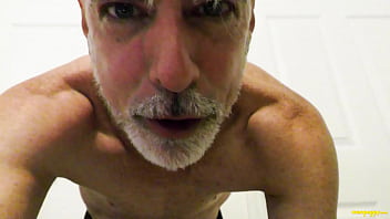 Preview 2 of Mom And Dad And Daughter Xxx - Gay DILF Richard Lennox&#039_s big cock in pantyhose