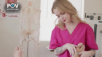Preview 2 of Big Chald - Real POV Adventure | Petite Blonde Nurse Sage Fox Needs To inspect Your Cock