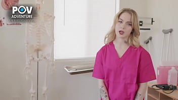 Preview 1 of Big Chald - Real POV Adventure | Petite Blonde Nurse Sage Fox Needs To inspect Your Cock