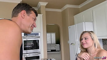 Preview 1 of Myanmar Sexy - Tiny Short Midget Step-Daughter Skylar Valentine seduce to First Tim Defloration Sex when home alone