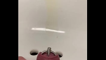 Preview 4 of Xnxx Boys Arab - Me at work with a cock plug pissing in the sink