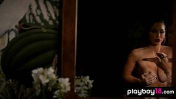 Preview 2 of A Sian Fuq - Glamorous big boobed MILF Abigail Mac taking off her sexy lingerie